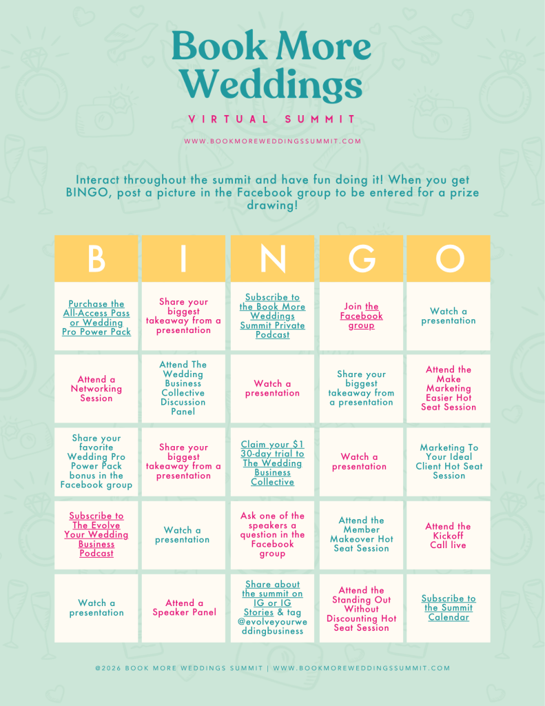 Bingo Card BMWS Aug 2026